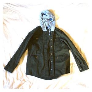 Green hoodie jacket NWOT